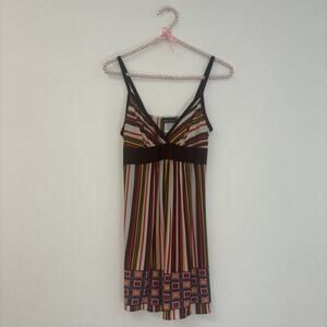 VTG Wet‎ seal Mini Babydoll Sz M Dark Fairy 90s Y2K Whimsigoth Artsy Beach 2000s